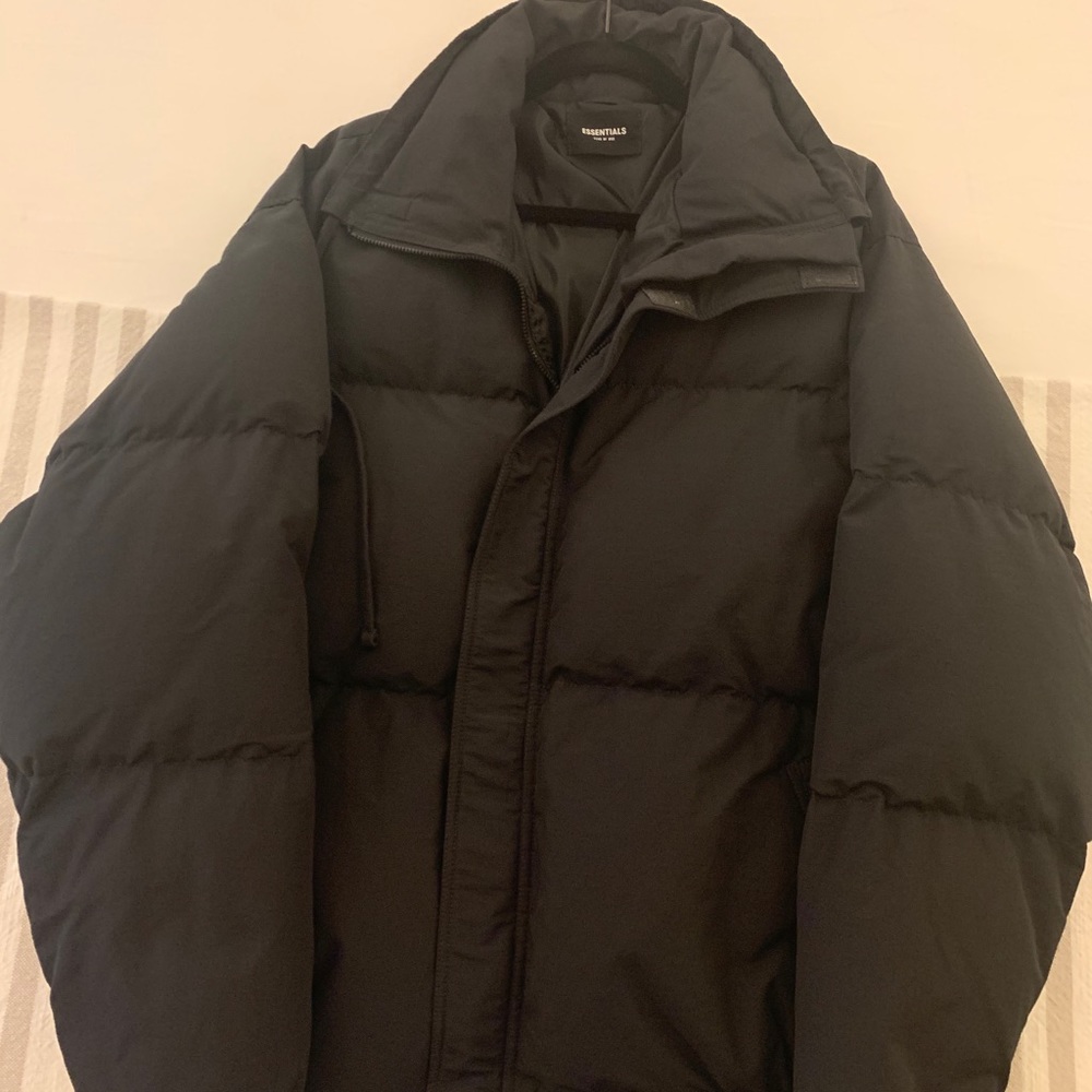 Fear of God Essentials men’s super puffer jacket.